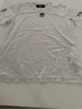 Hydrogen White Short-Sleeve Skull Logo Tee